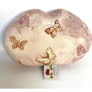 Prapatti brand Yoga Meditation Prop Pillow 2.5" butterfly design EUC!